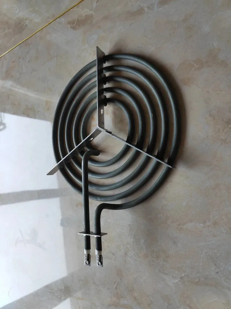 

5-кольцевая нагревательная трубка для спиральных инсектицидных фумигаторов, 220В 2400Вт, плоский нагреватель для сухого нагрева с кронштейном, для электрических воков и кондитерских прилавков