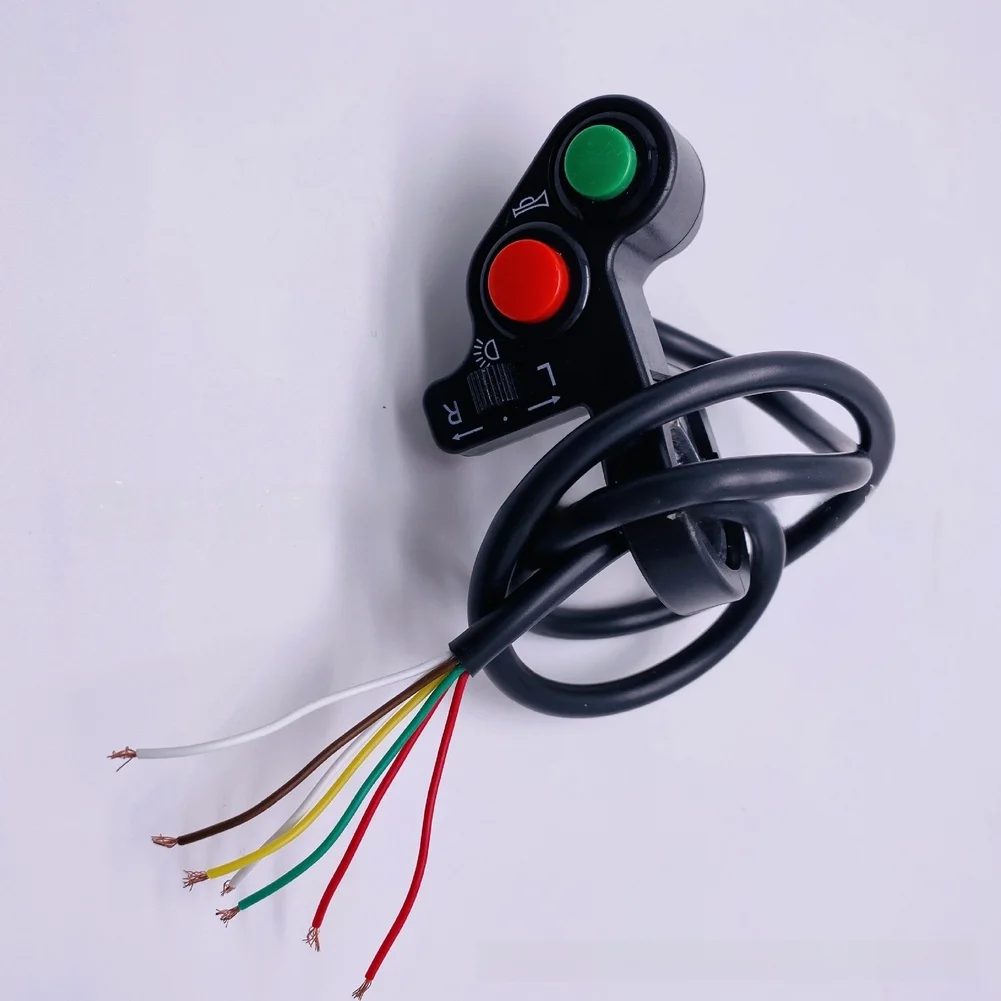 

Motorcycle Handlebar Switch with Turn Signal Headlight and For HORN Buttons for Electric Tricycles 22mm Diameter