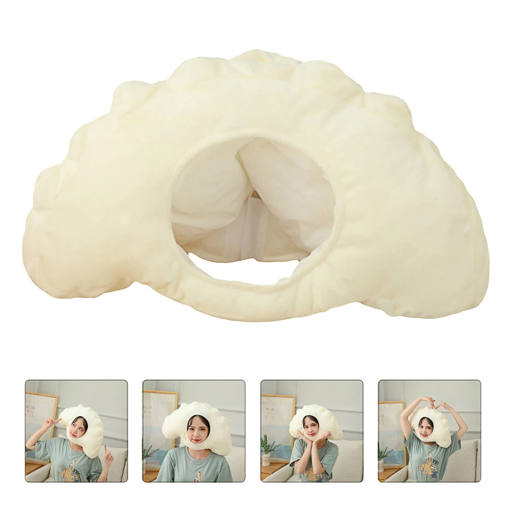 

Dumpling Shaped Hat Party Supplies Birthday Accessories Kids Headwear Comfortable Cosplay Festival Decorative Cap PP Cotton