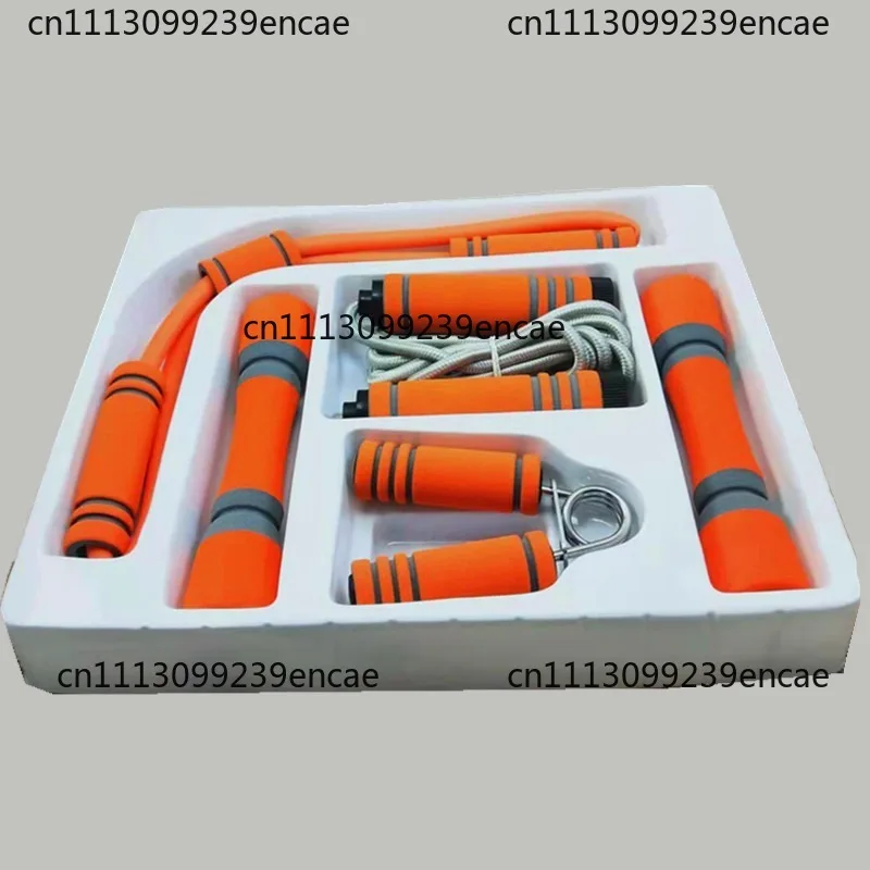 Dumbbell Fitness Gift Box Set ******** Rope Grip Puller Combination Set Household Portable Sports Equipment