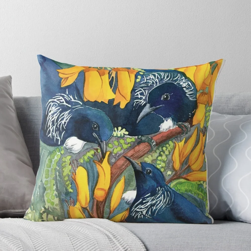 

New Zealand Tui Bird Throw Pillow Pillow Decor Cushions For Children Luxury Pillow Case