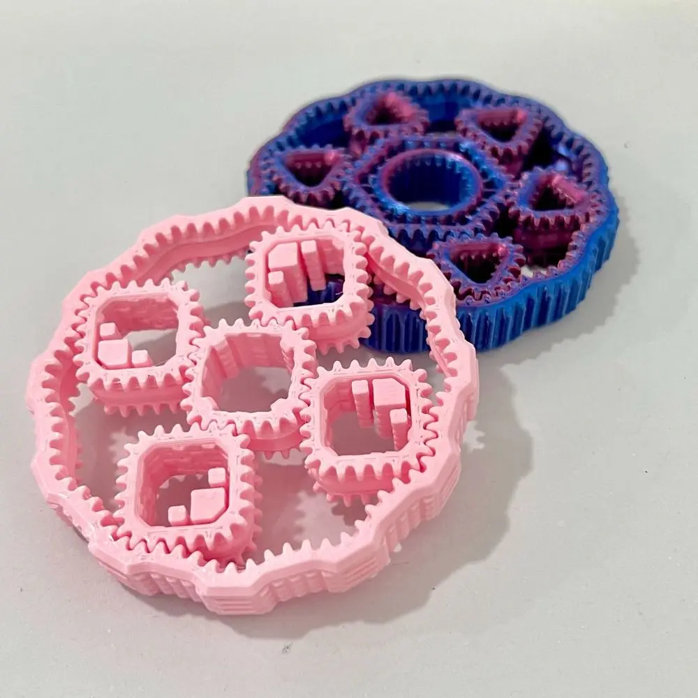 Creative 3D Printed Fidget Gear Spin Toy Gyroscope Plastic Hand Spinner Sensory Rotate Gear Fingertip Toy School