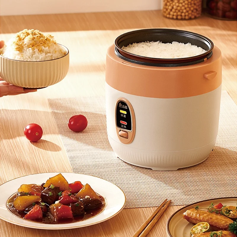 1.2L MultifunctionaI Mini Non-stick Rice Cooker Noodle Cooker Porridge With Steamer Automatic Keep Warm Pot Kitchen Appliances