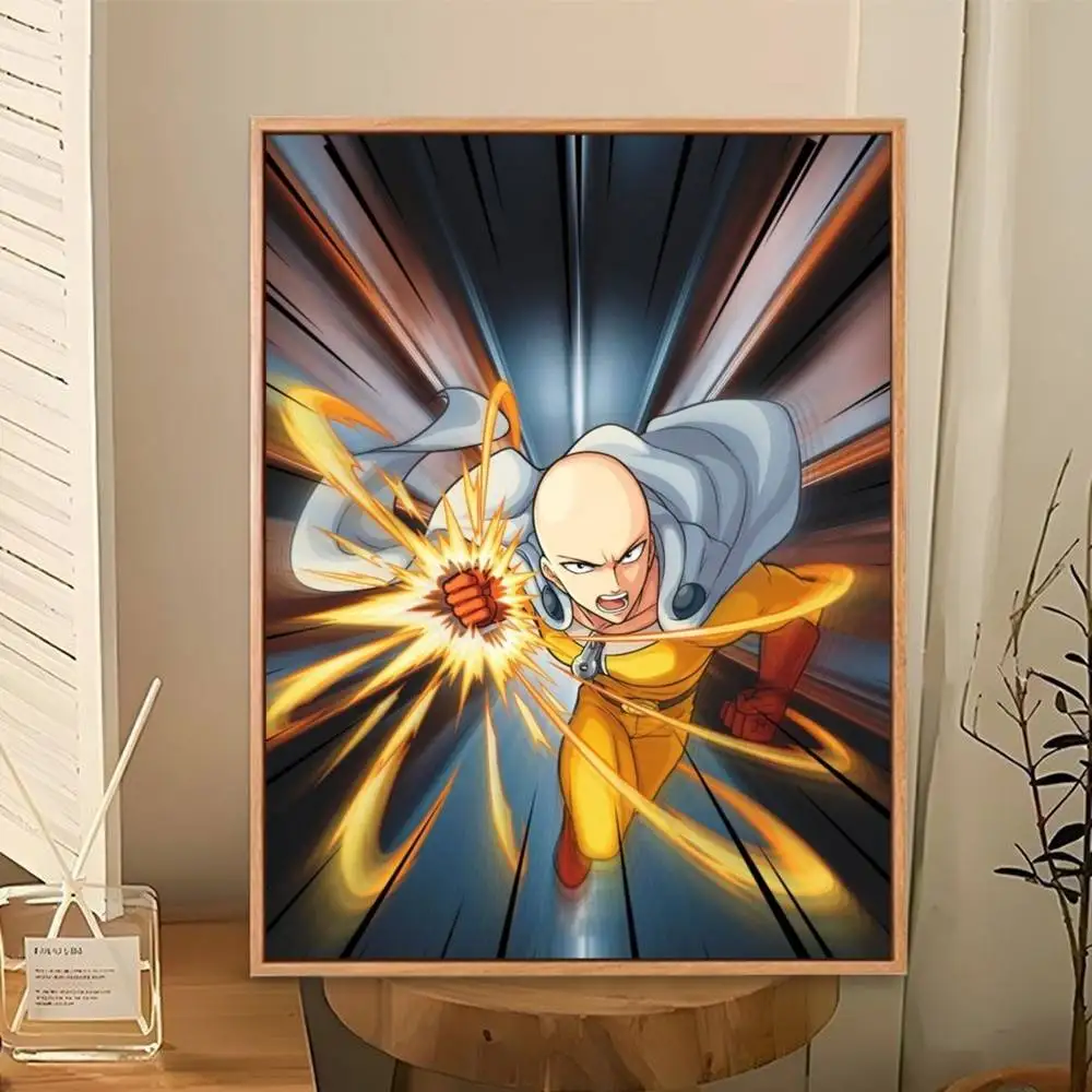 One-Punch-Man Poster Perfect Space Sticker Self Adhesive for Office Home Theater Wall Art Decor Fancy Gift - view 3
