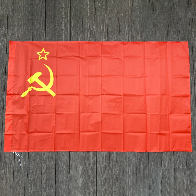 xvggdg flag 90 x 150 cm CCCP flag Red revolution Union of Soviet Socialist Republics Indoor Outdoor USSR FLAG Russian flag
