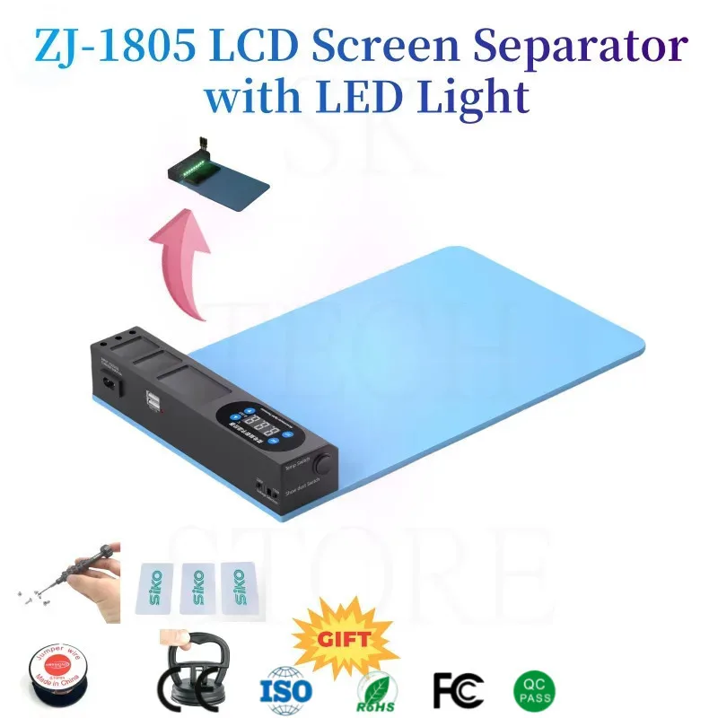 

ZJ-1805 Heating Pad For LCD Touch Screen Separate Machine LCD Opening Tool Heating Plate Universal for iPhone Samsung LCD Repair