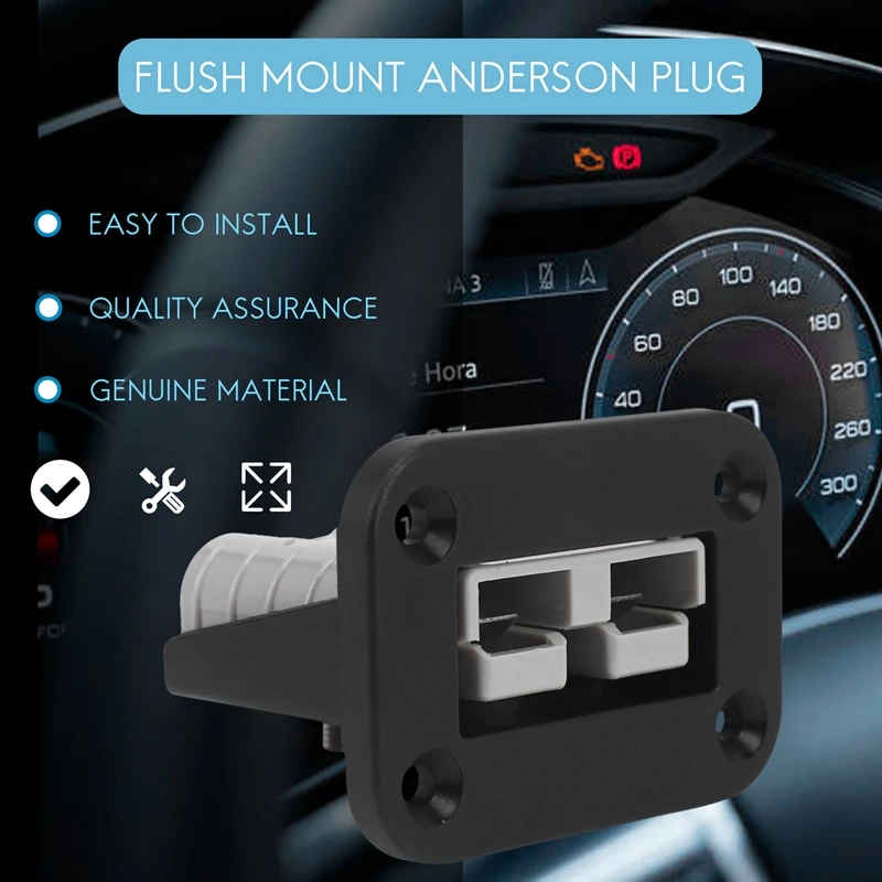 Unterputz 50 Ampere für Anderson Plug Montage halterung Panel Abdeckung für Wohnwagen Wohnmobil Boot LKW