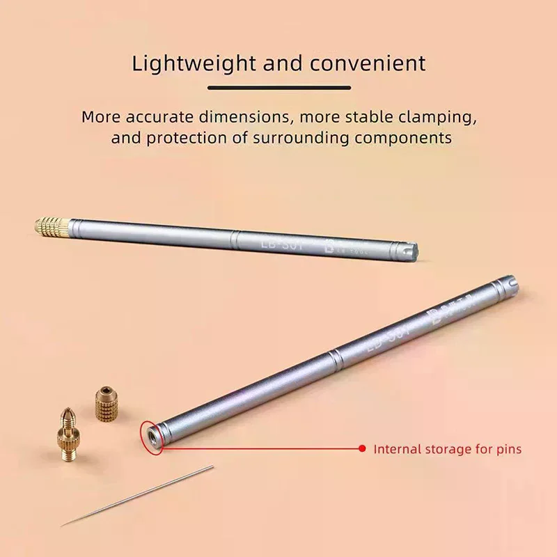 Ultra-Light Handheld Knife Handle Non-Magnetic Needle Precision Compact Safe Design For Electronics Chip Repair Hand Tool