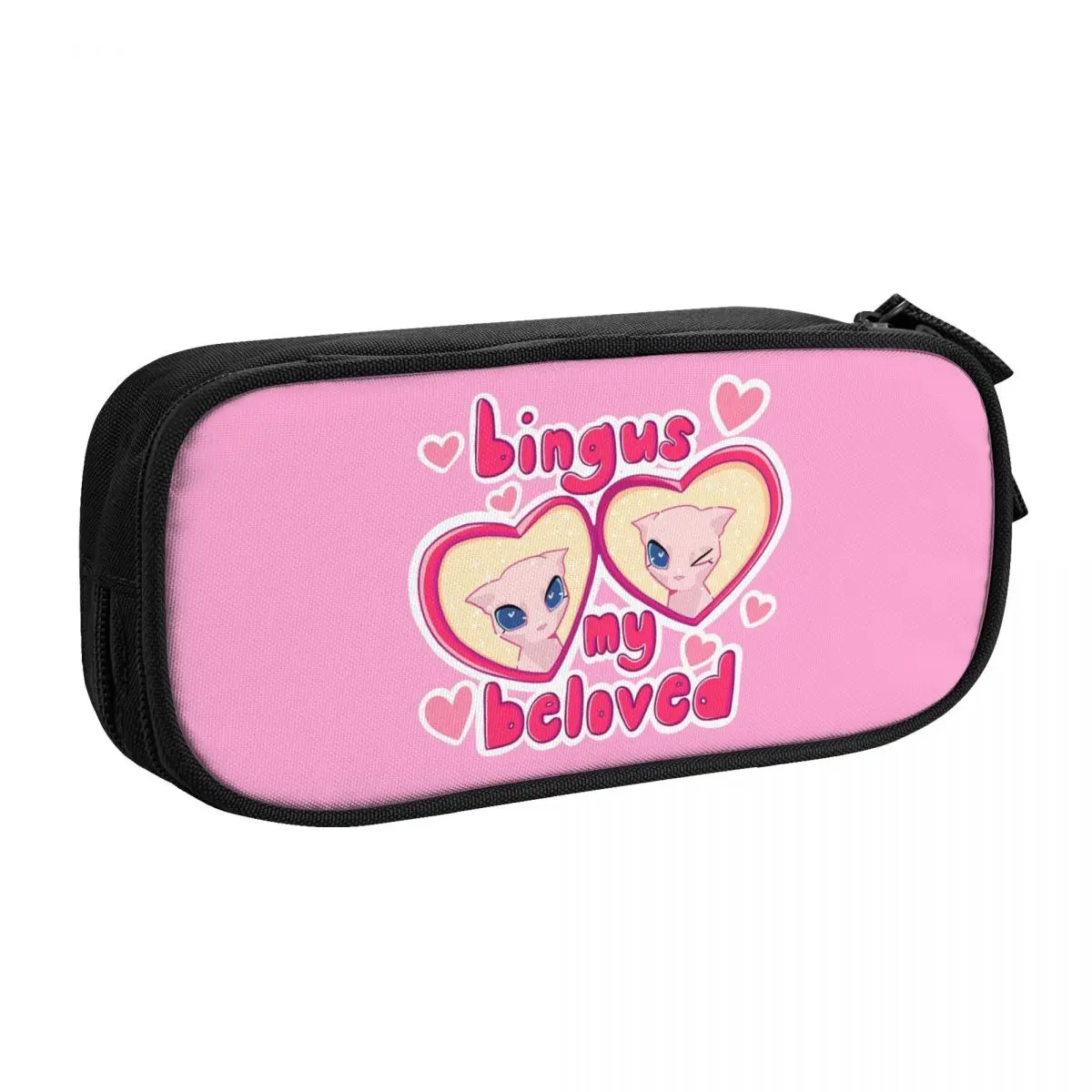 Customized Cute Bingus My Beloved Pencil Cases for Boy Girl Big Capacity Sphynx Cat Pencil Bag Stationery