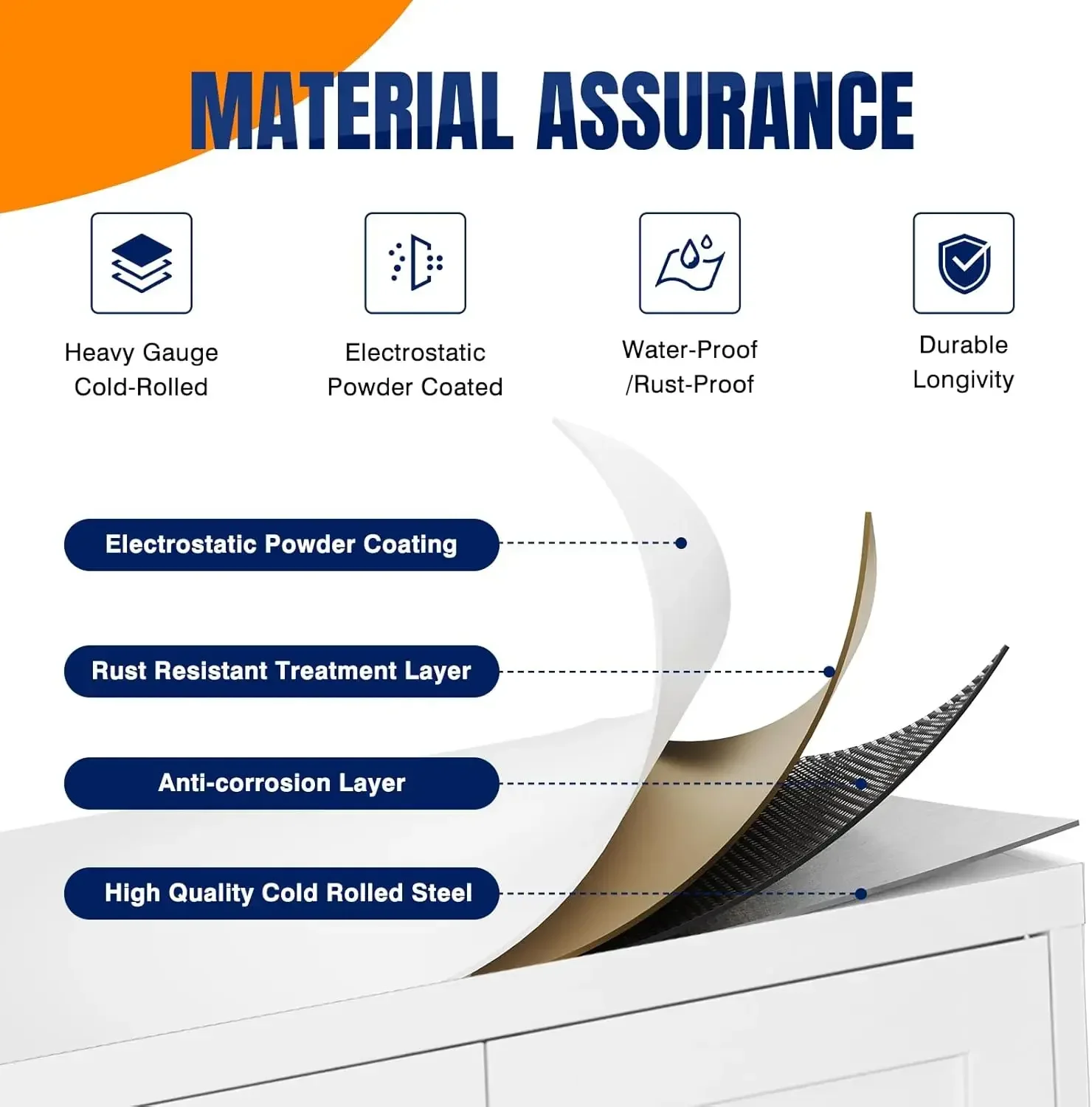 [XMSJ-Estoque limitado, compre agora! ] Armário de armazenamento de metal prateleiras ajustáveis - Armário de armazenamento de despensa de cozinha branco de 61", cozinha, Livi