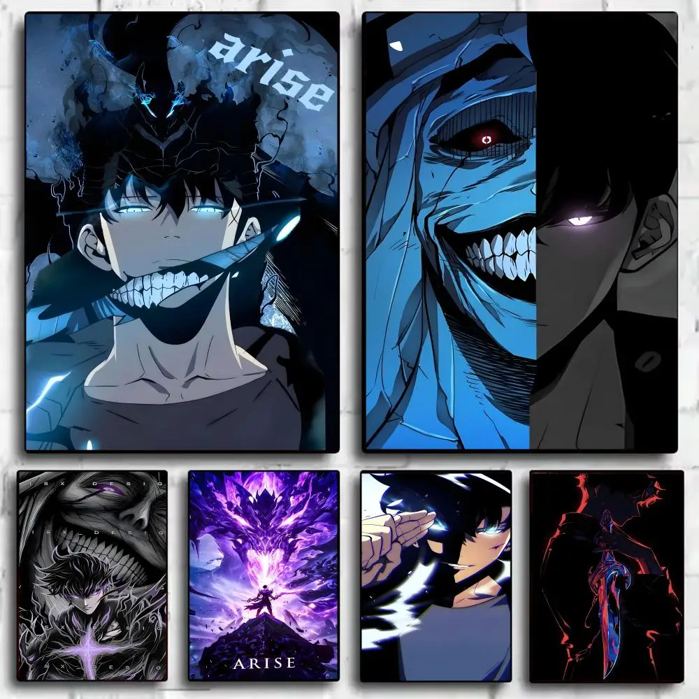 

Solo Leveling Poster Perfect Sticker Self Adhesive Art Designed for Home Dining Office Spaces