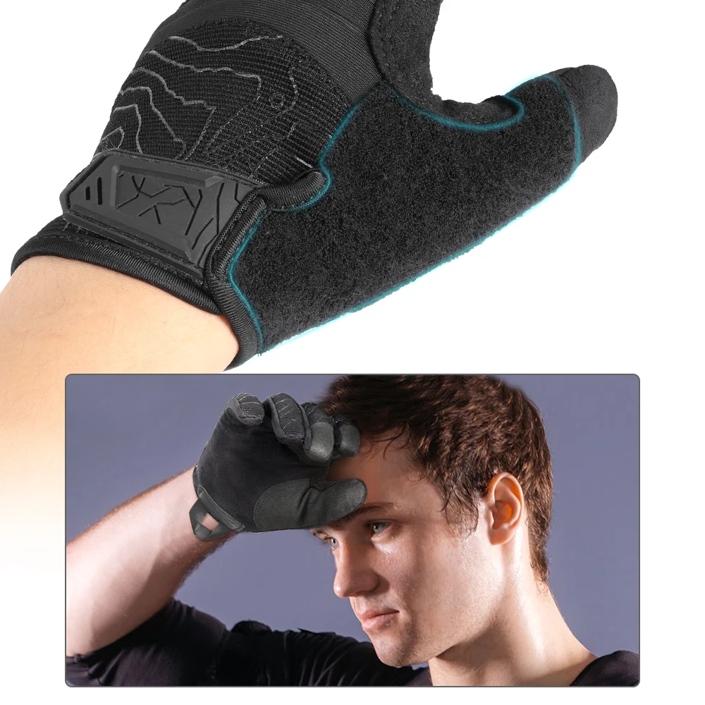 Breathable Tactical Gloves Driving Paintball Shooting Airsoft Combat Work Sports Touch Screen Protective Full Finger Glove Men