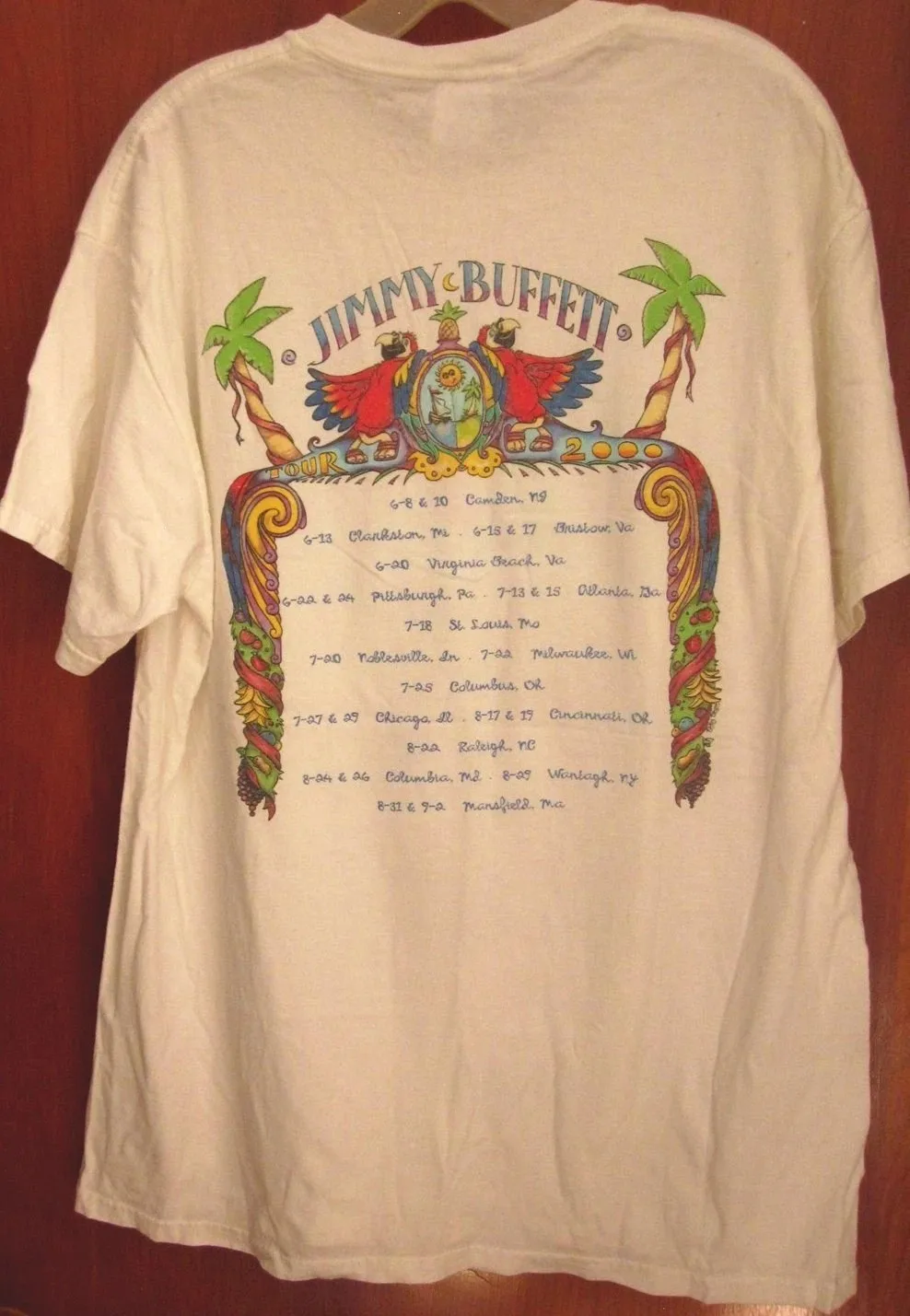 JIMMY BUFFETT I DON'T KNOW TOUR SHIRT HOLIDAY White Unisex Double Size S-5XL