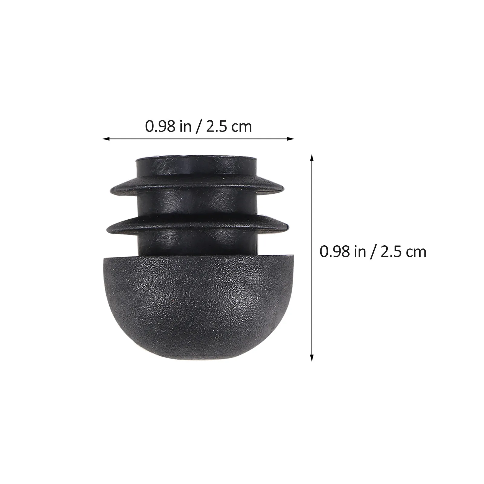 100Pcs Round Tube End Caps Plastic Chair Leg Caps for Furniture Floor Protection Smooth Moving Noise Reduction Chair Foot