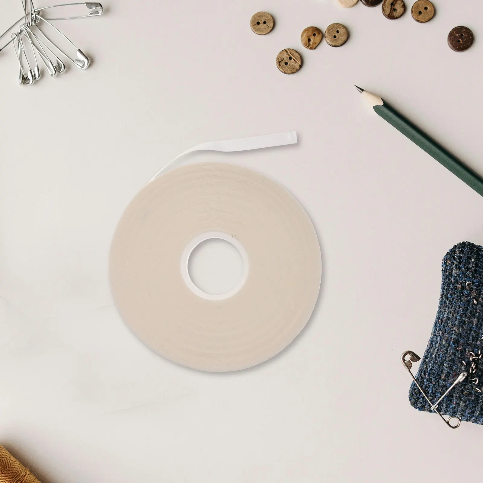 

1 Roll Water-Soluble Double-Sided Adhesive Tape For Sewing Diy Patchwork Quilting Wash Basting Fabric Fixing Tool Scrapbooking