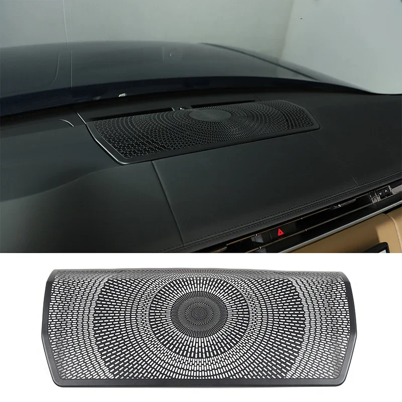 

For Land Rover Range Rover Vogue 2023+ Stainless Steel Black Car Dashboard Speaker Mesh Cover Sticker Car Interior Accessories