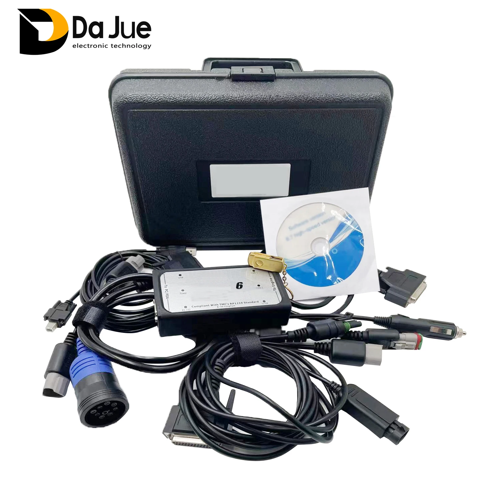 CUMMINS INLINE 6 Plus For Heavy Duty Data Link Adapter Truck Diagnostic Tool obd2 cable For cummins insite Diagnostic scanner