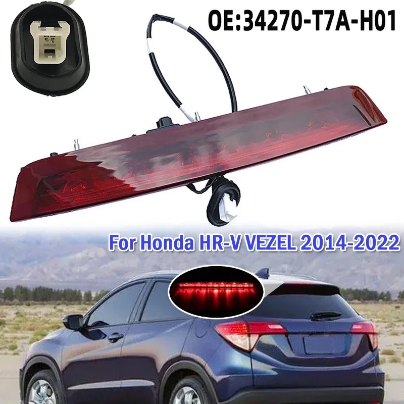 1pc Car Rear LED Third Brake Light Tail Lamp for Honda HR-V VEZEL 2014-2022