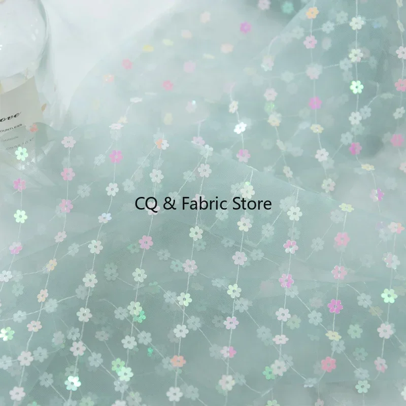 

Светло-зеленая сетчатая ткань с бусинами и блестками, вышитое кружево для юбок, детская одежда, декоративная фоновая ткань