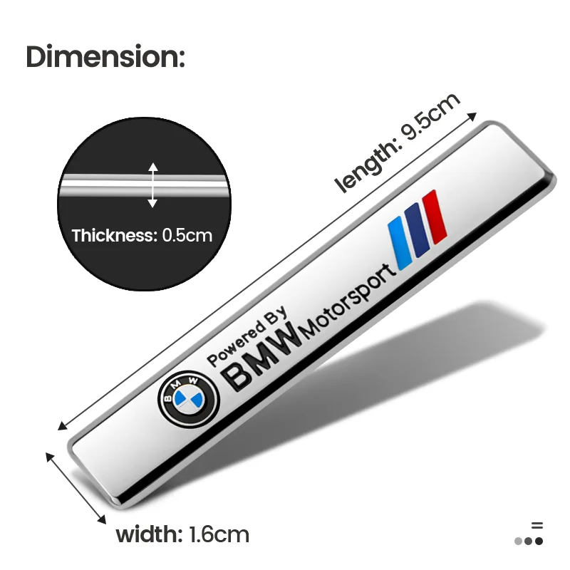 3D Metal BMW Badges Car Emblem Body Trunk Decoration Sticker for BMW Performance F25 F26 F15 F16 E90 E91 E92 E60 E84 G22 G32 F13