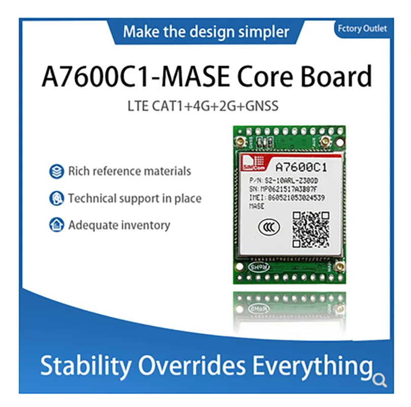 

SIMCOM A7600C1-MASE LTE Cat.1 4G Development Board