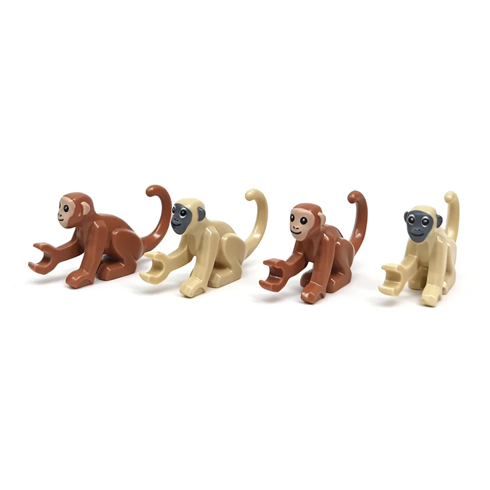 Neue Tierfiguren: Affe/Schimpansenbaby 77864 MOC Bausteine Zoo-Tierfiguren Kompatibel mit LEGO