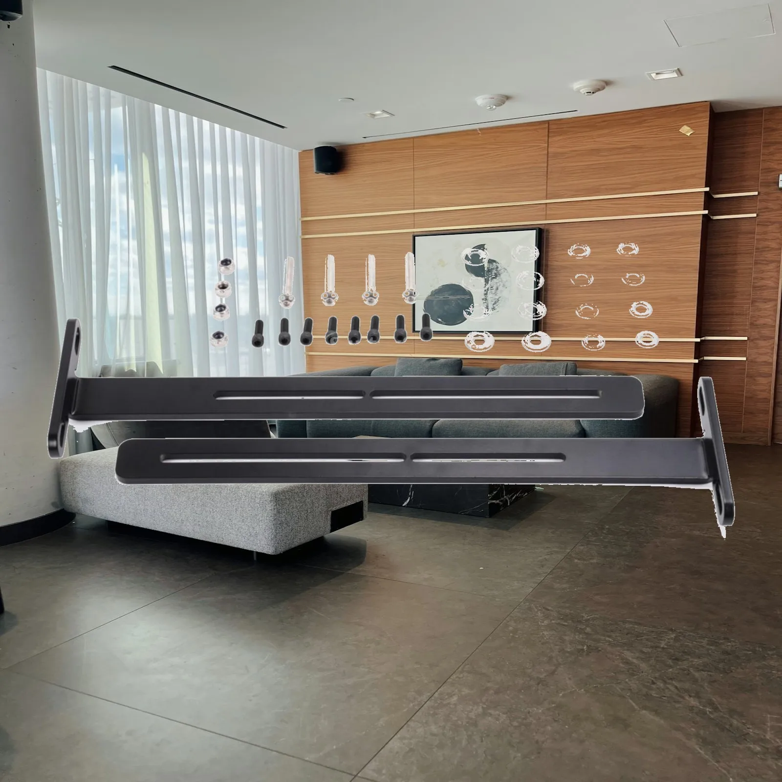 T-Style Speaker Mounting Bracket Secure Golf Vehicle Soundbar Mounting Bracket Stable for Outdoor Cruising