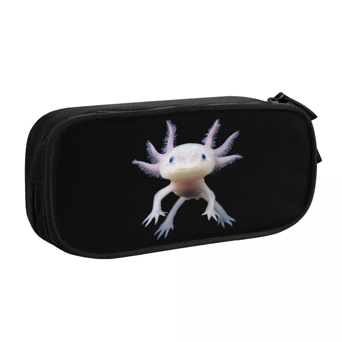 Custom Cute Axolotl School Pencil Case Boys Gilrs Large Capacity Salamander Animal Pencil Box Students Stationery