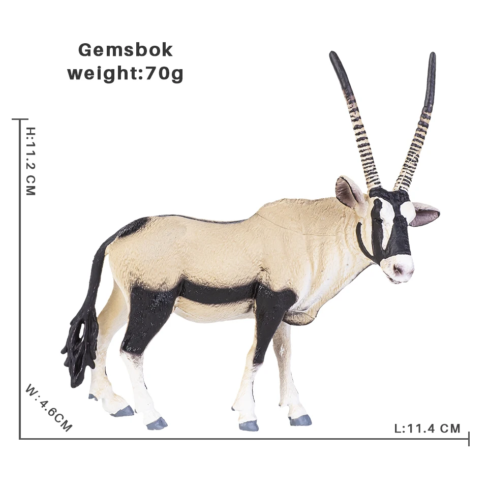 Solide Simulation wilde Zoo Tier Antilope Giraffe Panda Schwein Modell Action figuren Elefant Tiger Figuren Spielzeug für Kinder – Detail 6