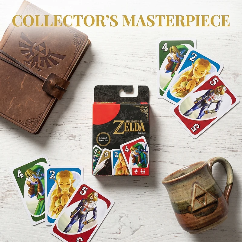 Neues The Legend of Zelda Kartenspiel Familienfreundliches Spaßspiel mit Spezialregeln Link-Themen-Grafiken Brettspiel Poker für 2-10 Spieler Geschenke