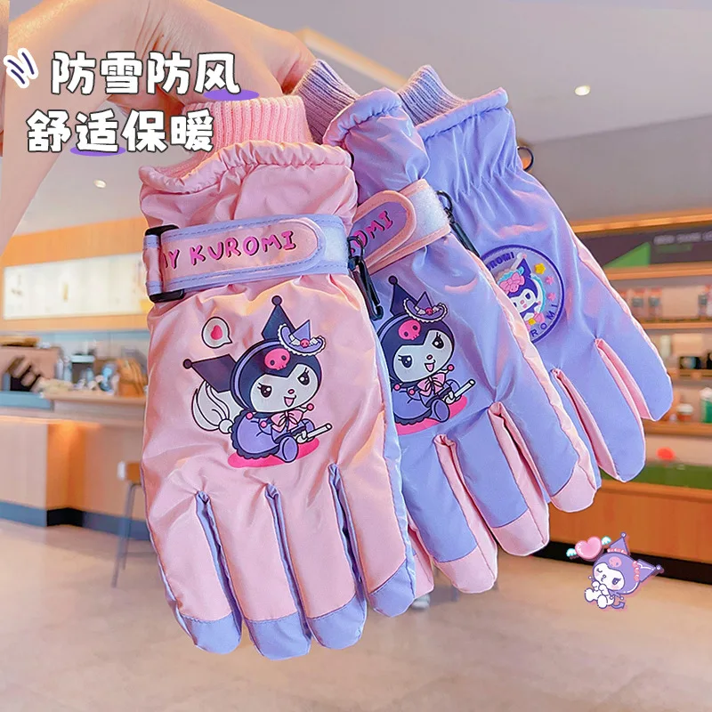 

Для перчаток Kuromi - Детские лыжные перчатки. Идеально подходит для зимы, эти перчатки милые, теплые, густо утепленные и водостойкие.