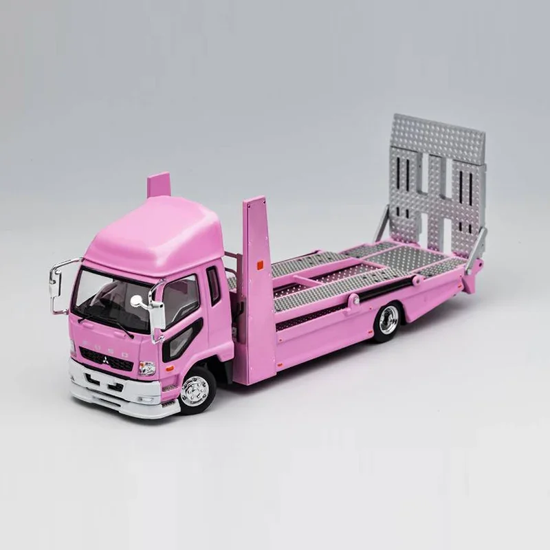 Pre-sale GCD 1:64 LBWK Mitsubishi LB-TRUCKS Double-Decker Trailer Fuso Super Great Alloy Model Car