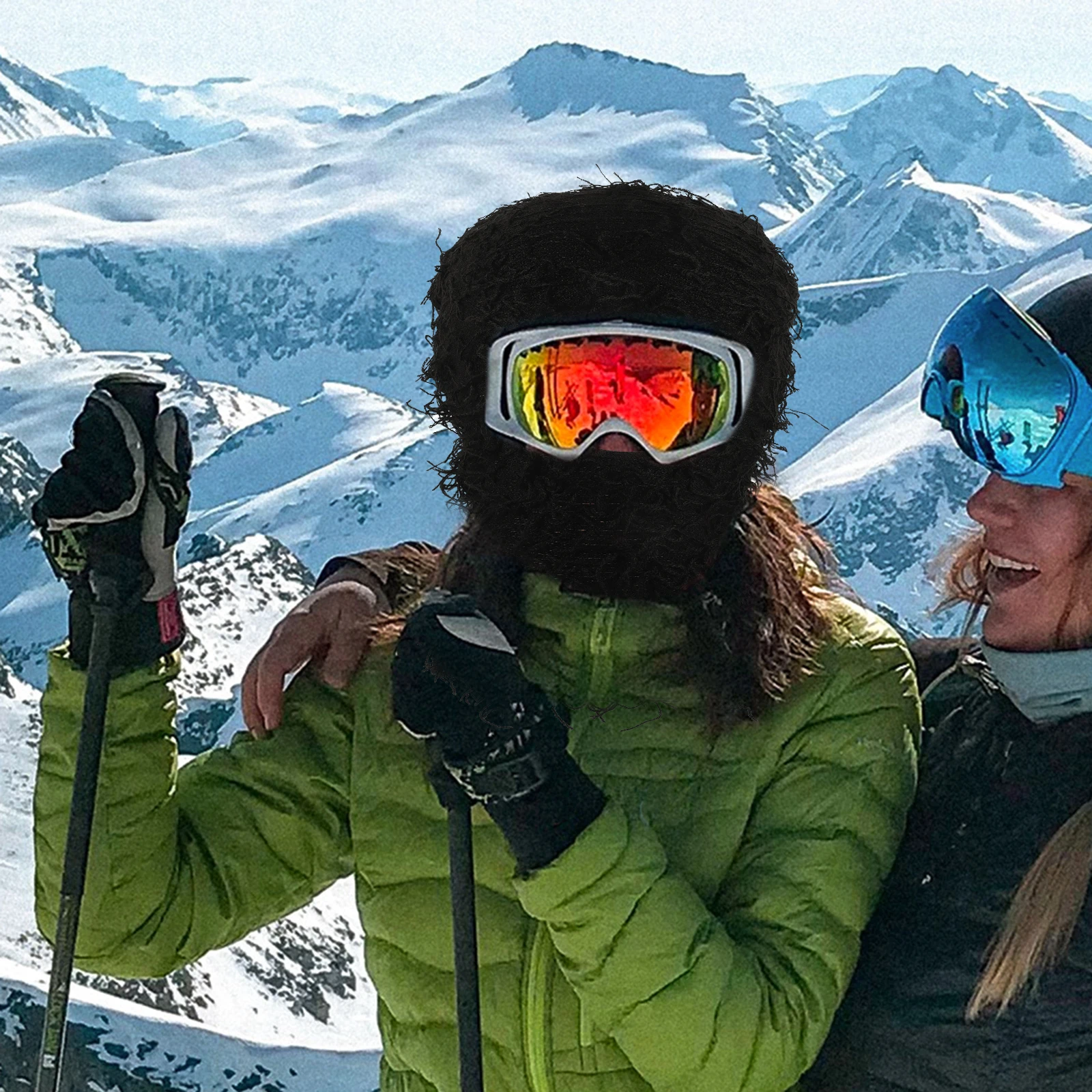 

Fabric Ski Mask Face Masks Motorcycle Balaclava Nose Cover for Cold Weather Sports Facial