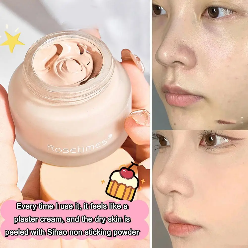 30G Soft Light Foundation Cream Waterproof and Sweat-proof Beginners Control Concealer Face Oil Makeup Moisturizing T3E6