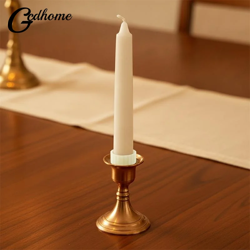 5/10pcs Silicone Candle Holders Stabilizing Sleeves, Prevent Slipping & Wax Drips, Stabilize Tapered & Pillar Candles