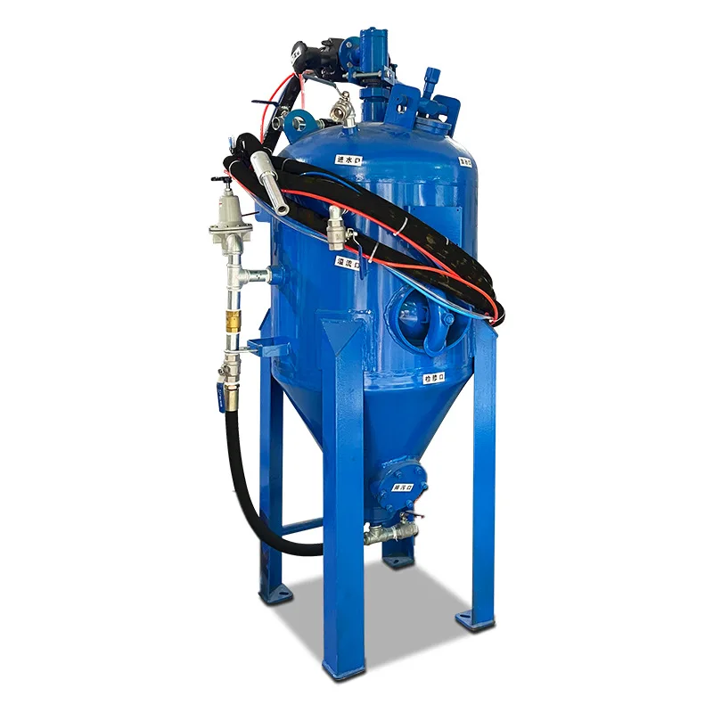 Water sandblasting mobile high-pressure environmentally friendly dust-free water-mixed sand derusting transformation