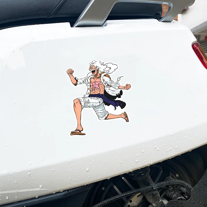 Anime Stickers One Piece Stickers Luffy Fifth Gear Car Stickers Scratches Cover Motorcycle Electric Car Personality