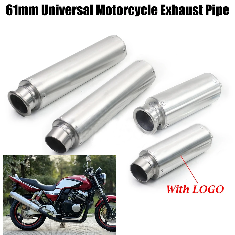 For GSXR ZX6R ZX10R CB400 CB500F Universal Motorcycle Exhaust Pipe Muffler Escape Moto For GSXR ZX6R ZX10R CB400 CB500F CB500X C view 3