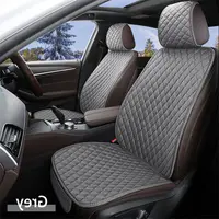 Funda Universal de lino para asiento de coche, cojín trasero delantero, alfombrilla protectora cómoda y transpirable, almohadilla para las cuatro estaciones, accesorios de Interior de coche