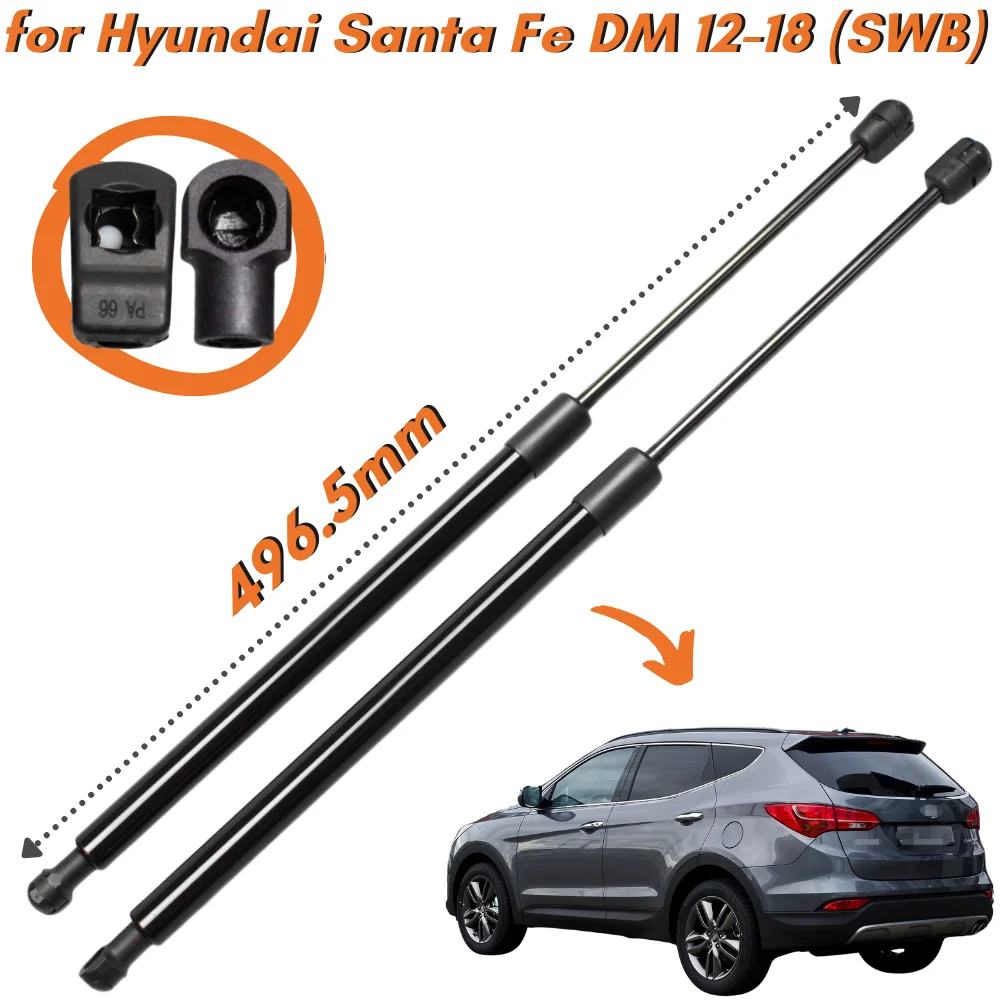 

Qty(2) Trunk Struts for Hyundai Santa Fe 3rd (DM) SUV 2012-2018 817814Z000 Rear Tailgate Lift Support Shock Absorber Gas Springs