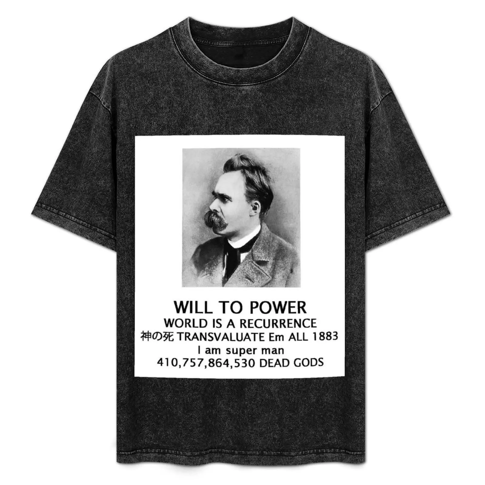 

Nietzsche WILL TO POWER poster T-Shirt Quick Dry Fishing T-Shirt