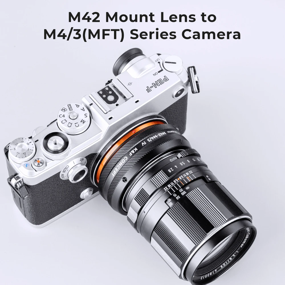 K&F Concept M42-M4/3 IV PRO M42 Mount Lens to M4/3 M43 Camera Adapter Ring for Olympus PEN E-P1 E-PM1 Panasonic Lumix DMC-G1 GF2