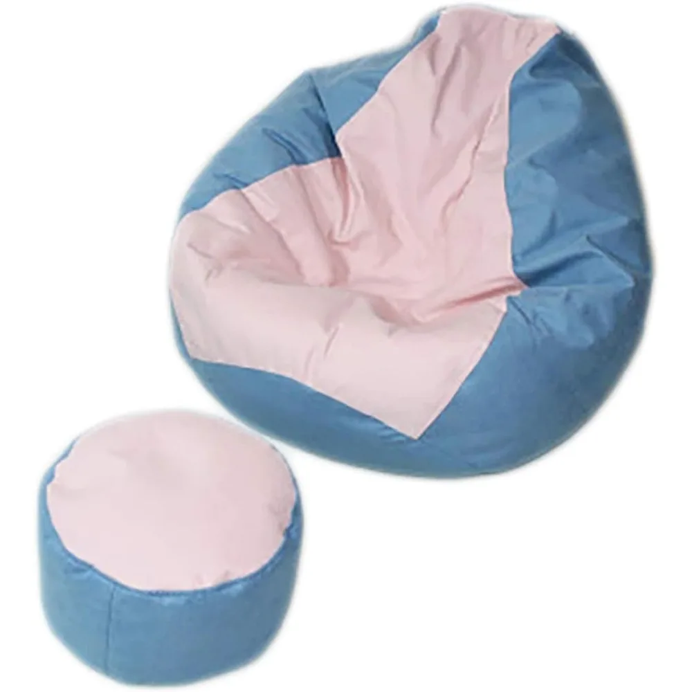 Bean Bag Chair Sack Bean Bag Chair, Memory Foam - Washable Premium Soft Cotton Linen, Sturdy Zipper Beanbag Case, Sack Bean Bag
