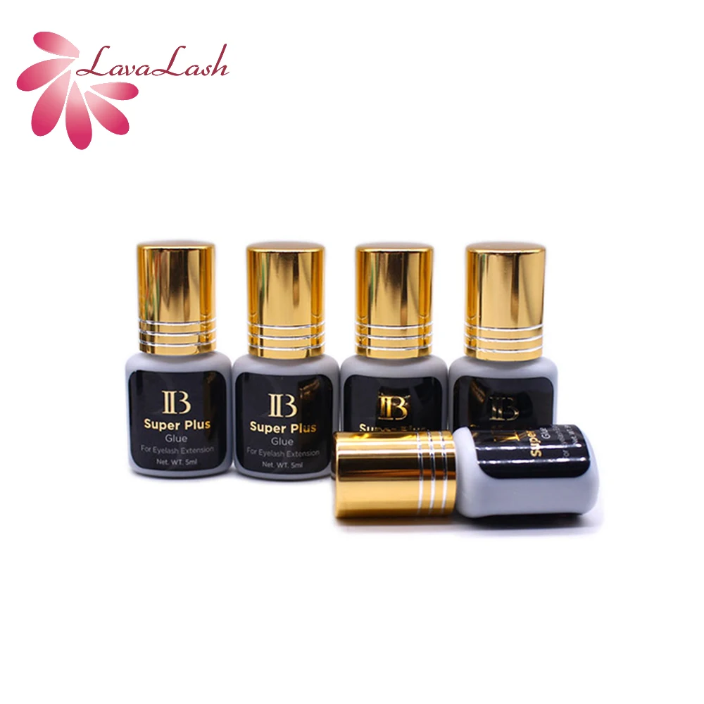 5ml Originale Corea Estensioni Delle Ciglia Colla Tappo Oro IB Super Plus Colla Per Ciglia 1-2S Asciugatura Veloce Lunga Durata All'ingrosso