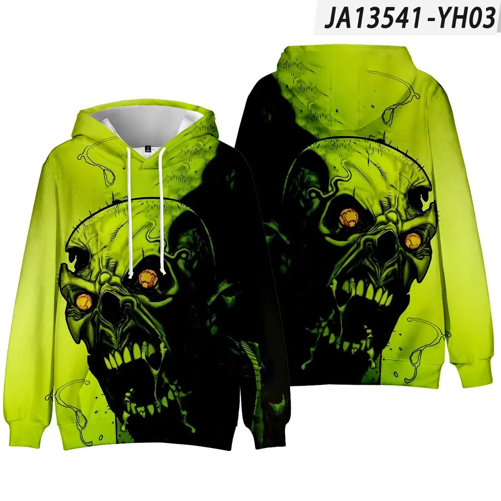 

New Arrival A hoodie with a skull design Halloween Cool Pattern Men/Womens Cool Scary Sweatshirt men's Oversized hoodies tops