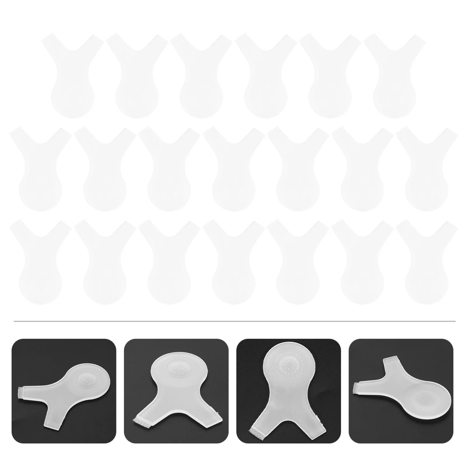 Brosse à cils en Silicone, 20 pièces, outil de levage des cils, Curling naturel, Salon, usage domestique, peigne de levage des cils
