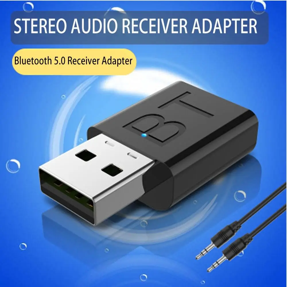 Hot For Car Radio 3.5mm Jack AUX Stereo Audio Receiver Adapter Music Receiver Auto Bluetooth Bluetooth 5.0 Receiver Adapter