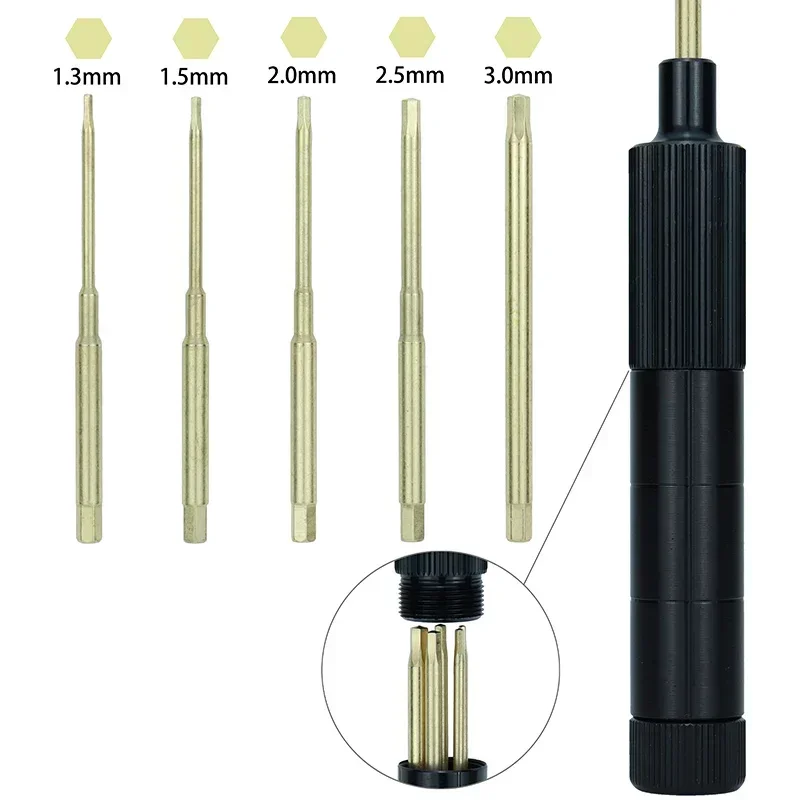 Tournevis hexagonal de 1.5/2.0/2.5/3.0mm, kit d'outils pour hélicoptère RC, quadrirotor RC modèles voiture importateur, outils manuels de réparation