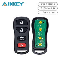 KBRASTU15 315Mhz 4 Buttons Remote Car Key For Nissan Versa Armada Sentra Pathfinder Infiniti EX35 Control Key Fob Case