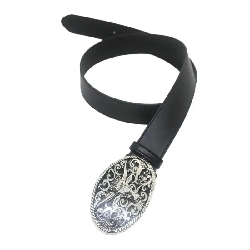 

Рок -вентилятор пояс с металлической пряжкой PU пояс для джинсов